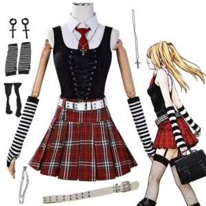 Misa Amane Death Note GothLoli Halloween Cosplay Costume thumbnail 1