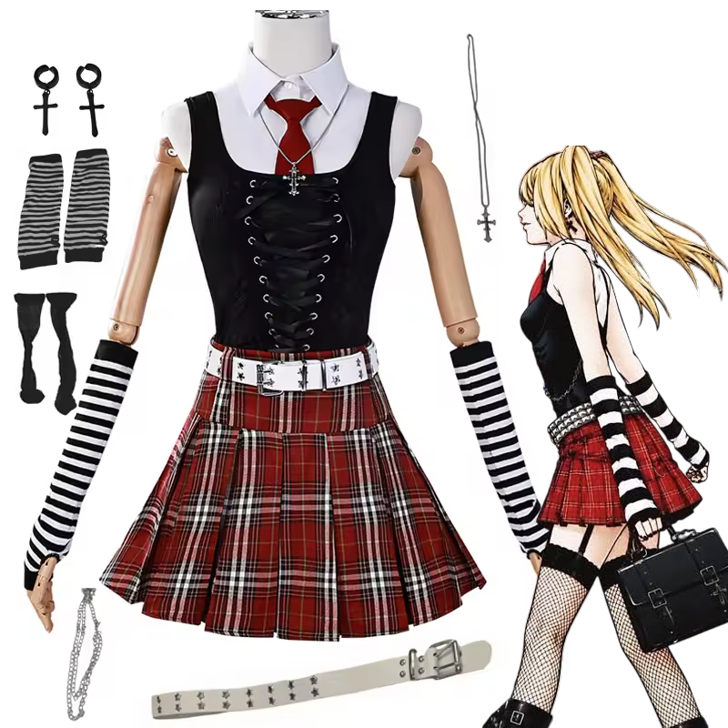 Misa Amane Death Note GothLoli Halloween Cosplay Costume product photo 1