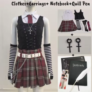 Misa Amane Death Note GothLoli Halloween Cosplay Costume thumbnail 20