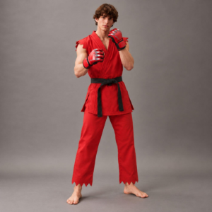 Ryu and Ken Street Fighter Karate Outfit Halloween Cosplay Costume thumbnail 5