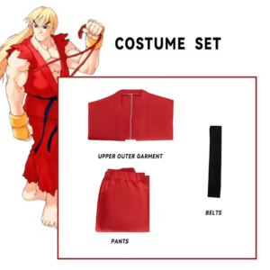 Ryu and Ken Street Fighter Karate Outfit Halloween Cosplay Costume thumbnail 13