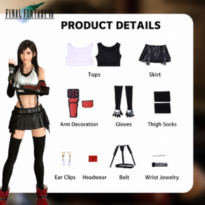 Tifa FF VII Cosplay Costume thumbnail 14
