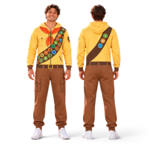Up Movie Jumpsuit Costume – Carl Fredricksen Ellie Russell Dug Kevin thumbnail 6