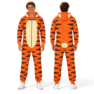 Winnie the Pooh Piglet Eeyore Tigger Roo Jumpsuit Pajamas thumbnail 7